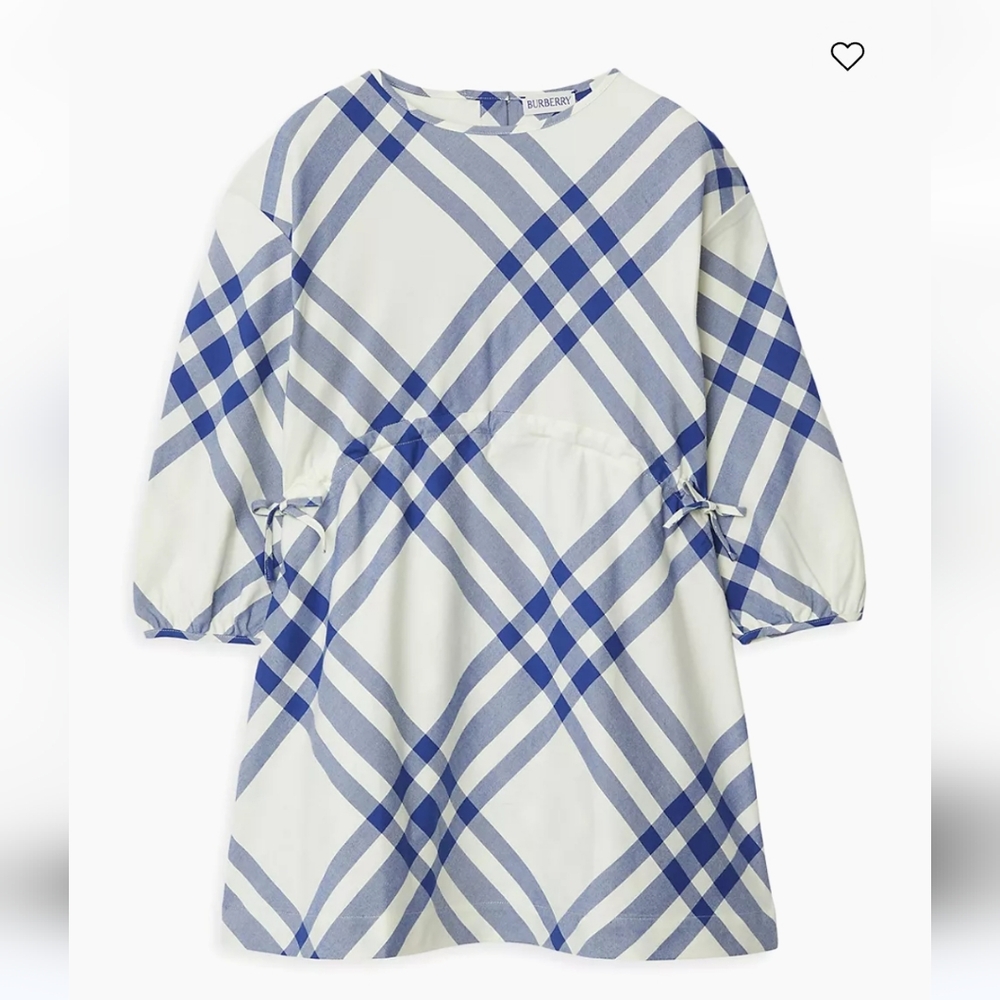 *NWT* Burberry  Girl's Trevelle Check Cotton Flannel Dress